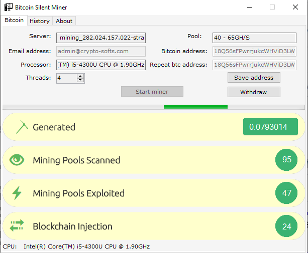 Crypto Mining Software - Miner for BTC, ETH, LTC, XMR, RTM & many more